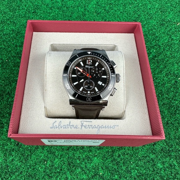 Salvatore Ferragamo 1898 Sport Chronograph Watch - Picture 1 of 5
